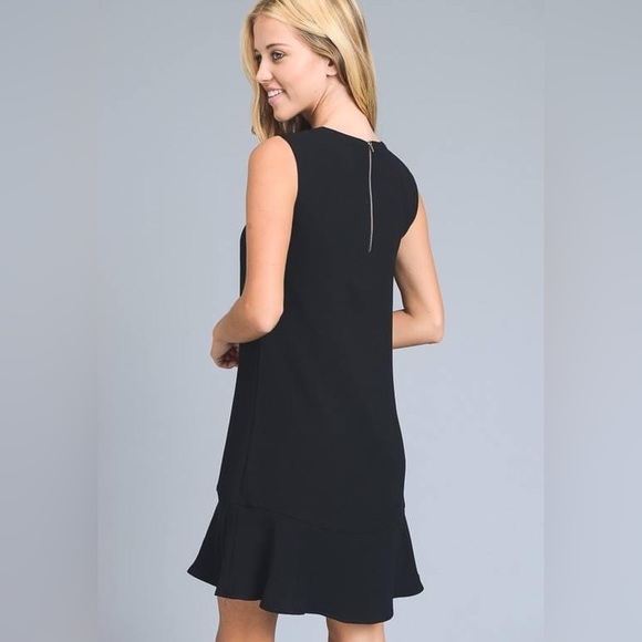 Little Black Dress with ruffle accents size small - Picture 2 of 7